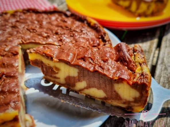 Flan pâtissier marbré au robot Companion