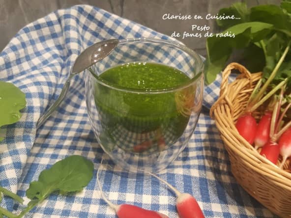 Pesto de fanes de radis au Thermomix ou sans