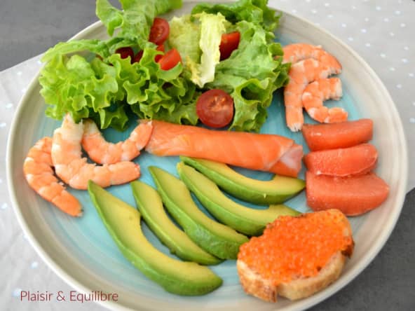 Salade océane à la truite