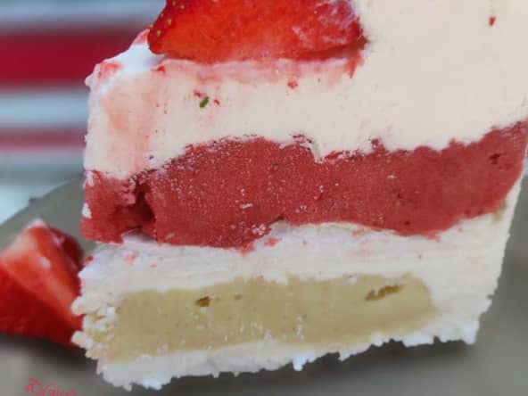 Vacherin fraises vanille