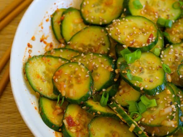 Salade de concombre coréenne (oi muchim)