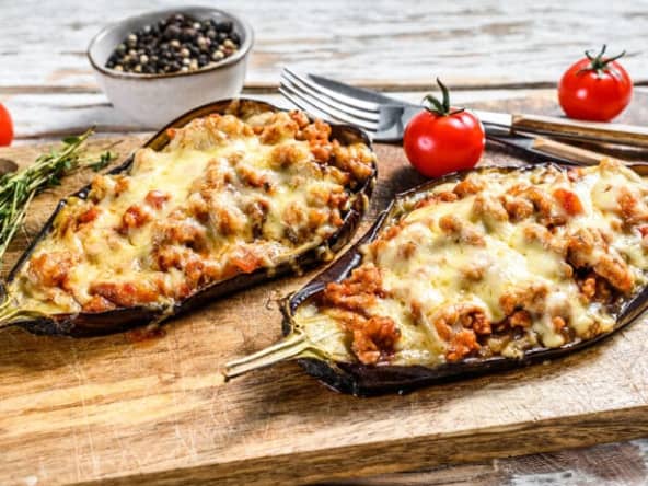 Aubergines farcies : un plat léger et super bon