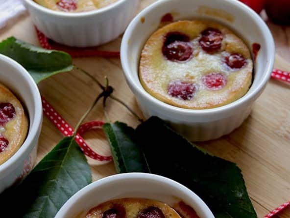 Clafoutis aux cerises sans gluten lait oeuf