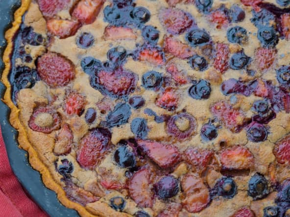 Tarte mirliton chocolat et fruits rouges d'après Christophe Felder