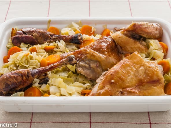 Pintade au chou pointu