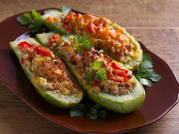Courgettes farcies à la viande hachée - La recette la plus simple qui soit !