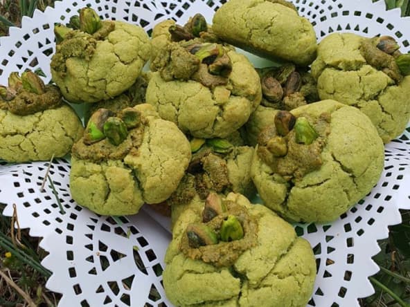 Amaretti moelleux aux saveurs de pistache