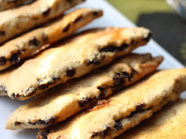 Biscuits Garibaldi aux raisins de Corinthe