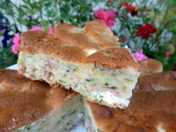 Gâteau courgette et chèvre