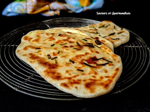 Cheese Naan Express inspirés de la cuisine indienne.