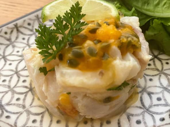 Ceviche de Cabillaud aux fruits de la passion