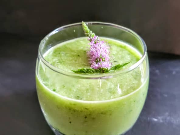 Gaspacho de concombre à la menthe