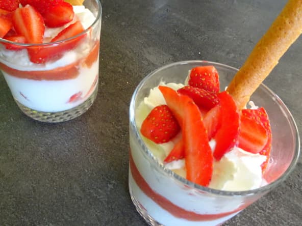 Rhubarbe aux fraises