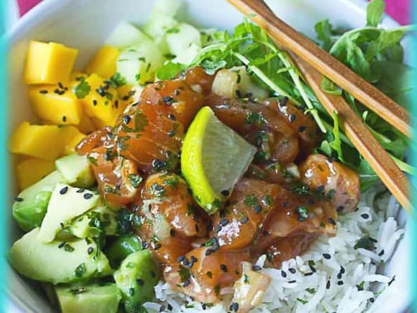 Poke bowl au saumon frais