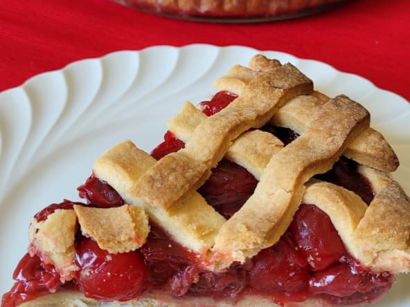Cherry pie comme aux USA (Tarte à la cerise)