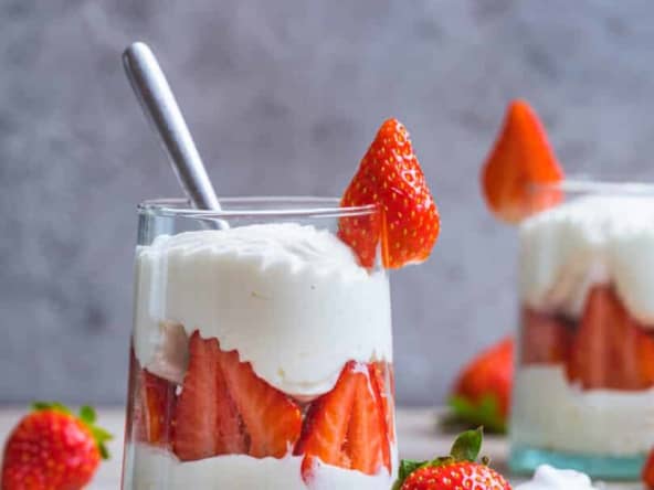 Recette estivale d'eton mess fraises et tonka