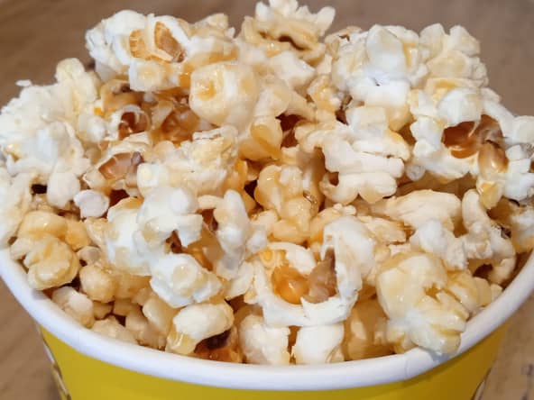 Le pop-corn au caramel
