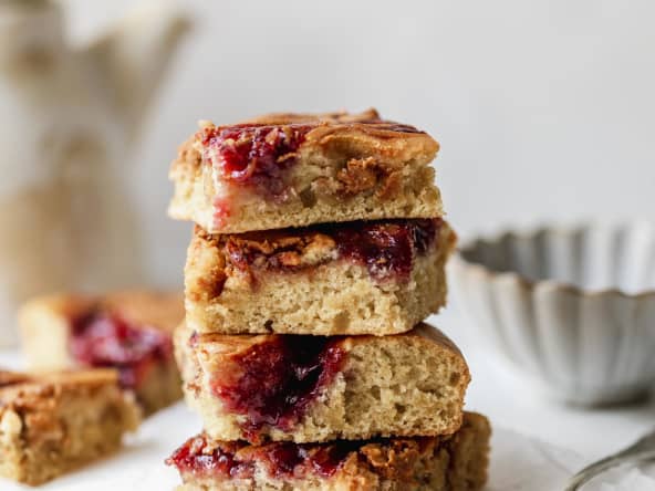 Gâteau moelleux vegan façon PBJ