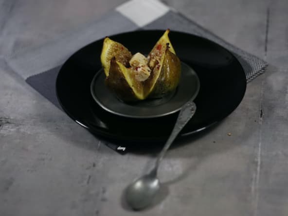 Figues rôties fromage feta et balsamique