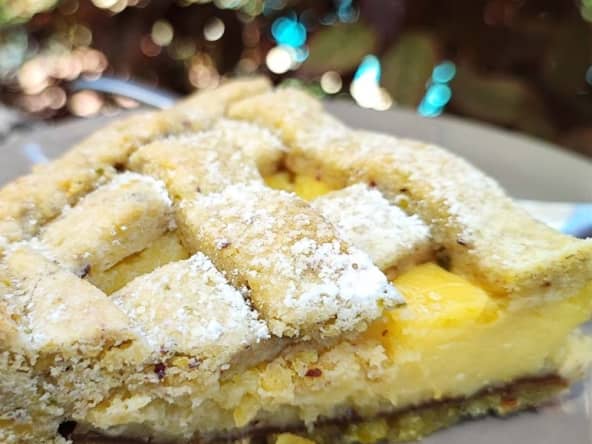 Tarte pistaches et crème de citron