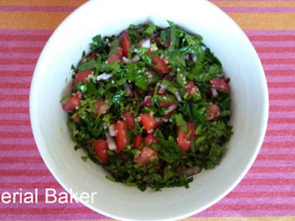 Salade d'herbes au citron vert