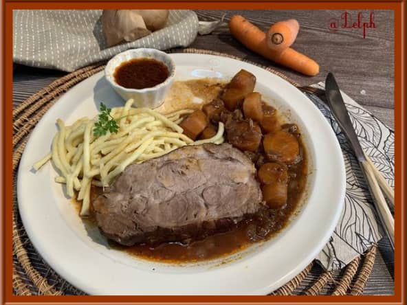 Échine de porc au four