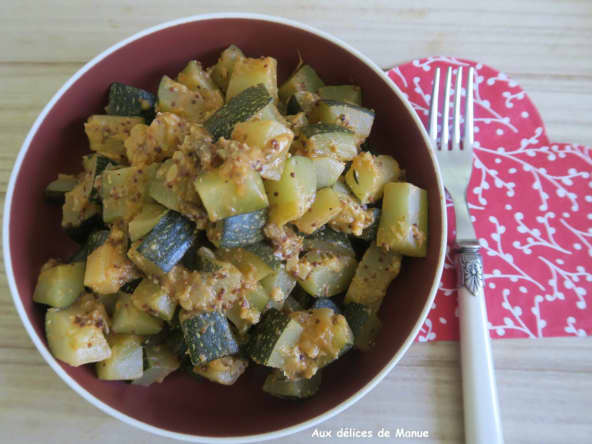 Courgettes à la moutarde