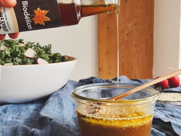 Vinaigrette à l'érable et au sésame pour vos salades et marinades