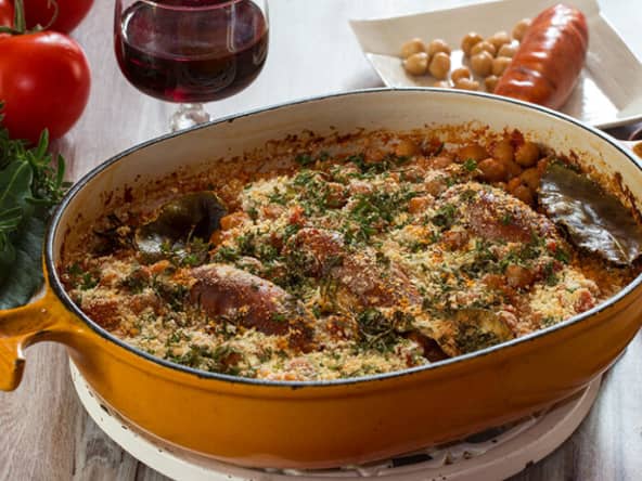 Pois chiches à l'espagnole au chorizo