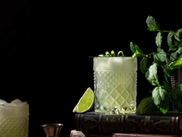 Cocktail fraîcheur gin, concombre et menthe