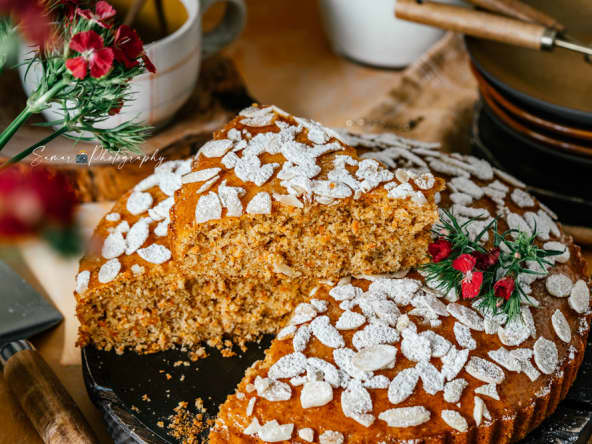 Gâteau italien aux carottes et orange