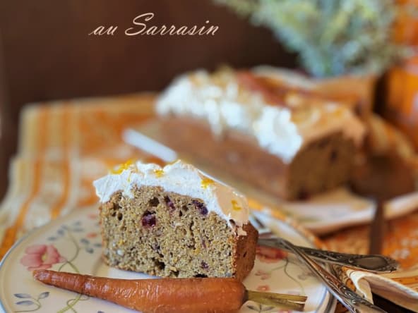 Carrot Cake au sarrasin : une gâteau sans gluten