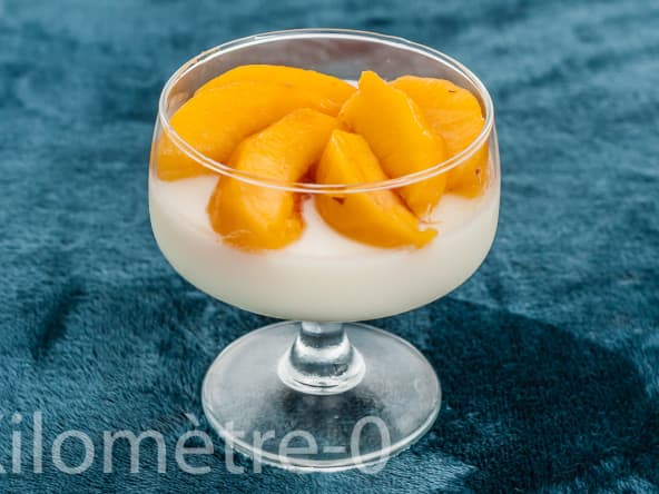 Panna cotta faciles aux nectarines