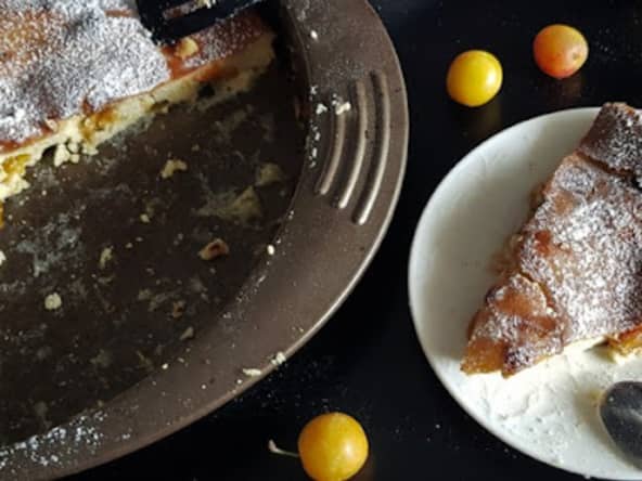 Clafoutis aux mirabelles (sans gluten, low carb)