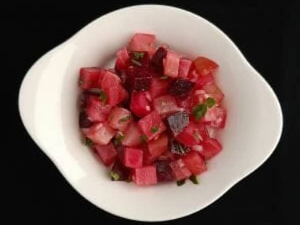 Salade de betteraves rouges