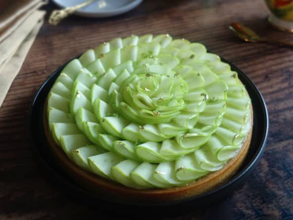 La Tarte Pomme Coings d'après le M.O.F Patrice Ibarboure
