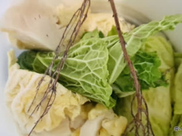 Feuilles de chou en saumure pour choux farcis