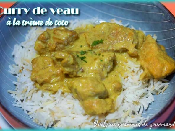 Curry de veau crème de noix de coco