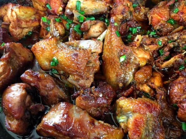 Cari de pintade au combava comme à La Réunion