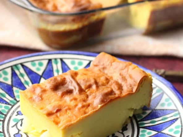 Far aux poires et au miel et au curcuma