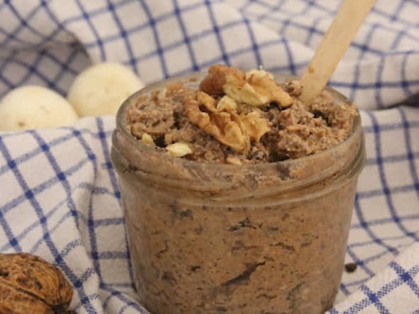 Pâté de lentilles et noix à la façon des rillettes