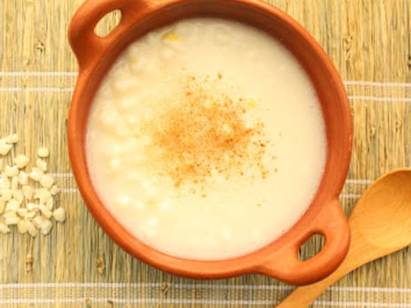 Maïs au lait de coco comme au Brésil (mungunzá de canjica)