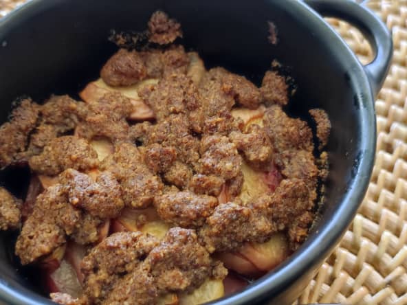 Crumble d'été aux nectarines