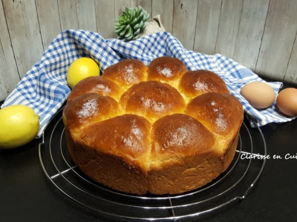 Brioche au lait concentré et au citron (au Thermomix)