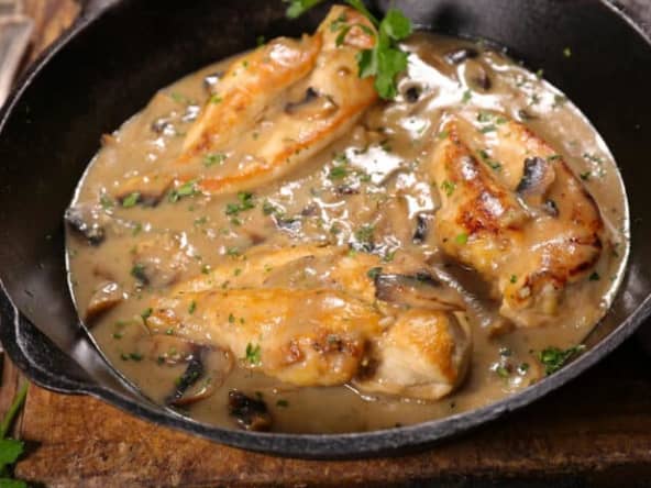 Un régal cette blanquette de poulet aux champignons