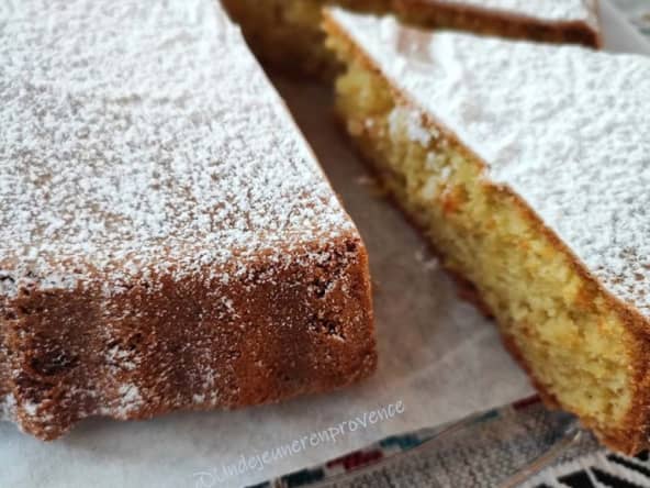 Gâteau chocolat blanc et citron et huile d'olive 