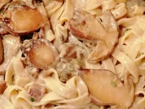 Tagliatelles aux cèpes (champignons)
