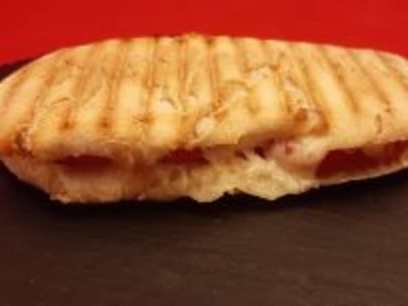 Sandwich thon, tomate et gruyère avec un appareil à panini