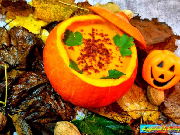 Velouté tout simple de cucurbitacées au chorizo