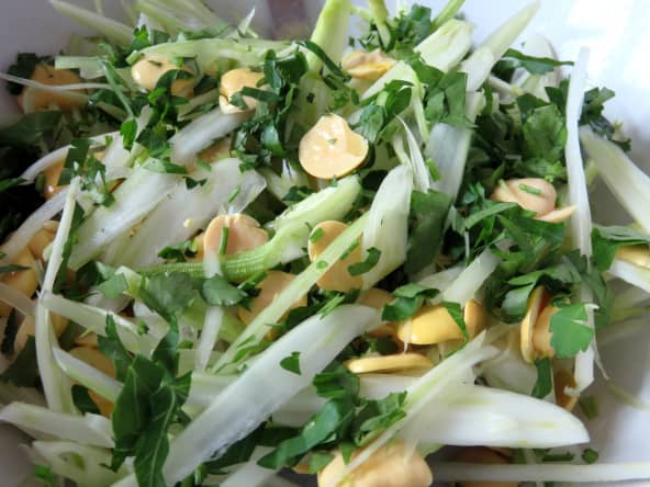 Salade fraîcheur de fenouil aux lupins